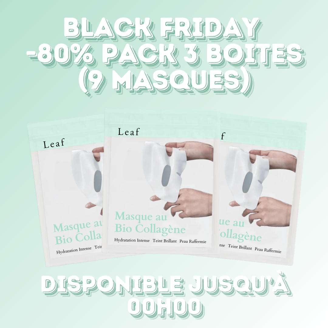 OFFRE BLACK FRIDAY : 3 BOÎTES (9 MASQUES) À PRIX RÉDUIT