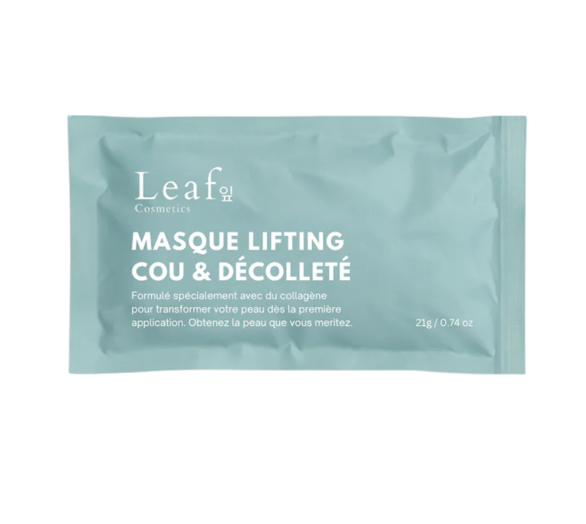 Masque collagène cou & décolleté offert